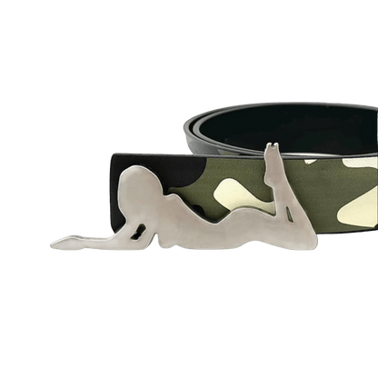 Playboi Camouflage Leather Belt - Dekayed
