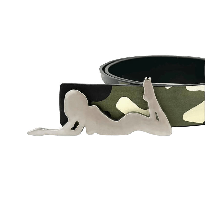 Playboi Camouflage Leather Belt - Dekayed