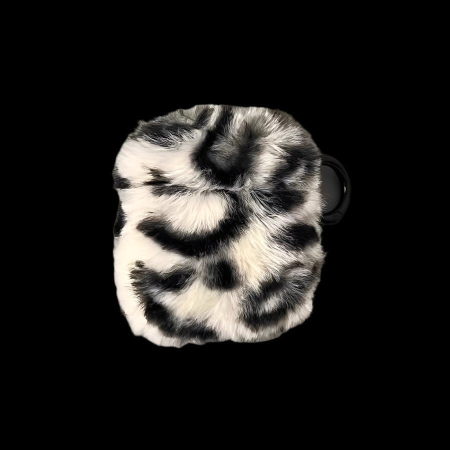 Plush Leopard Print Airpods Case - Dekayed