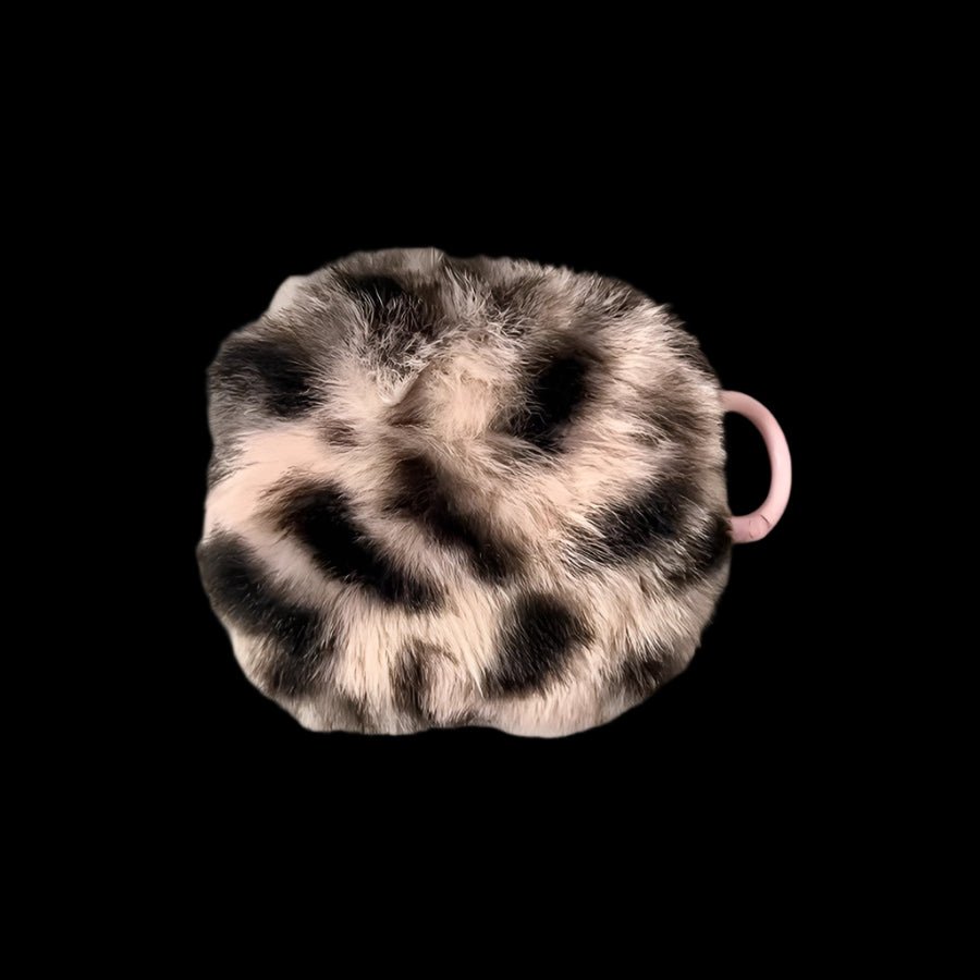 Plush Leopard Print Airpods Case - Dekayed