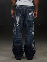DND4DES "Python Music Festival" Flared Jeans