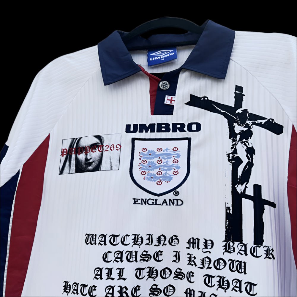 PT269 1:1 Dirty Nun Custom Remake England Jersey - Dekayed
