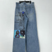 Rebel Muse Lyric Graffiti Jeans - Dekayed