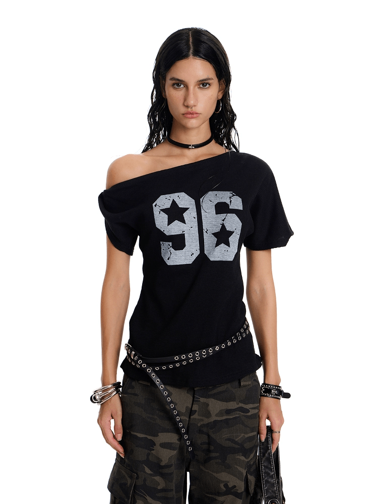 Rebel96 Off - Shoulder Tee - Dekayed