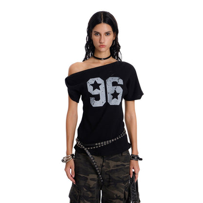 Rebel96 Off - Shoulder Tee - Dekayed
