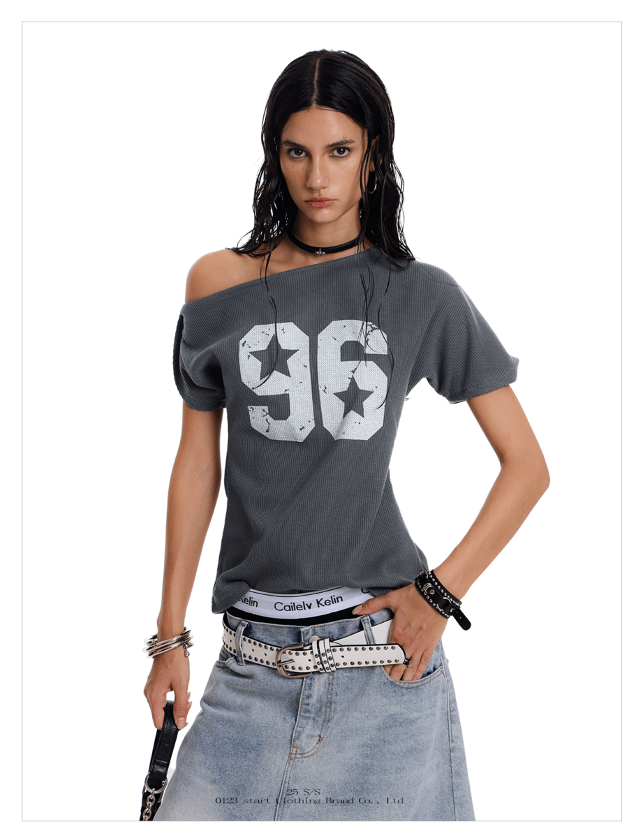 Rebel96 Off - Shoulder Tee - Dekayed