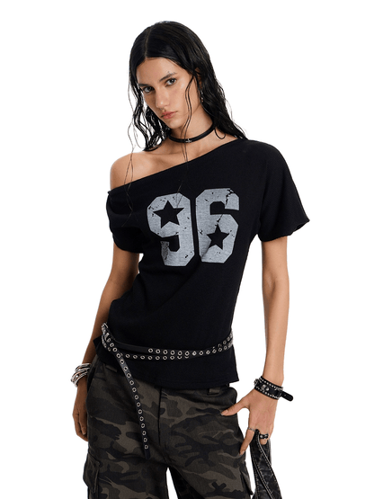 Rebel96 Off - Shoulder Tee - Dekayed