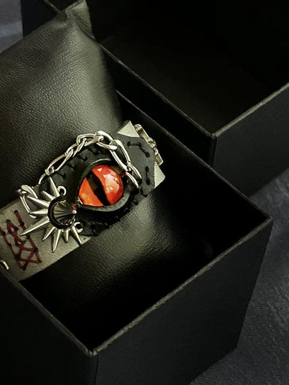 Red Chrome Dragon Eye Bracelet - Dekayed