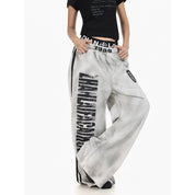 Retro Double Waistband Fleece Sweatpants - Dekayed