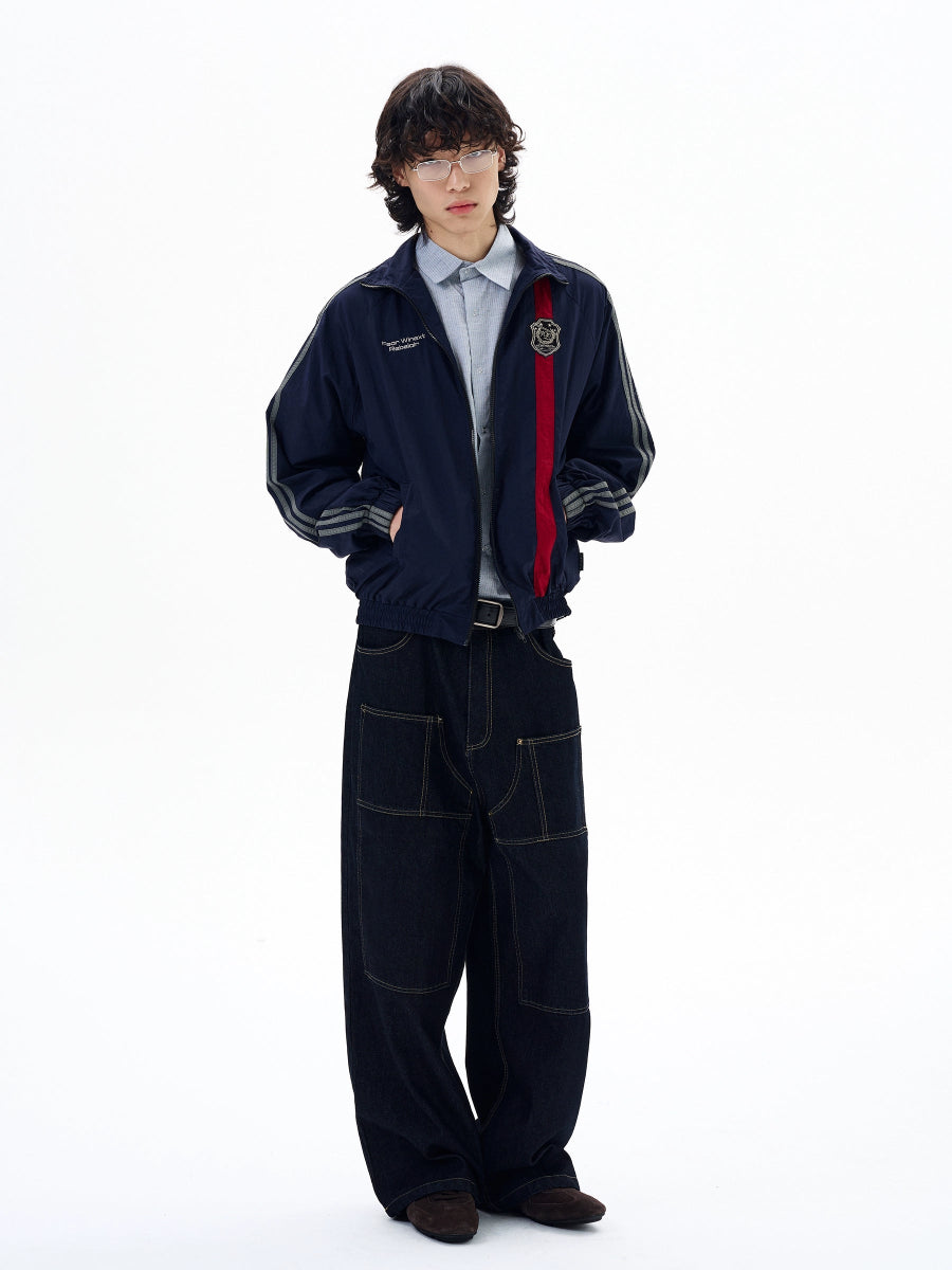 Retro Jersey Style Jacket - Dekayed