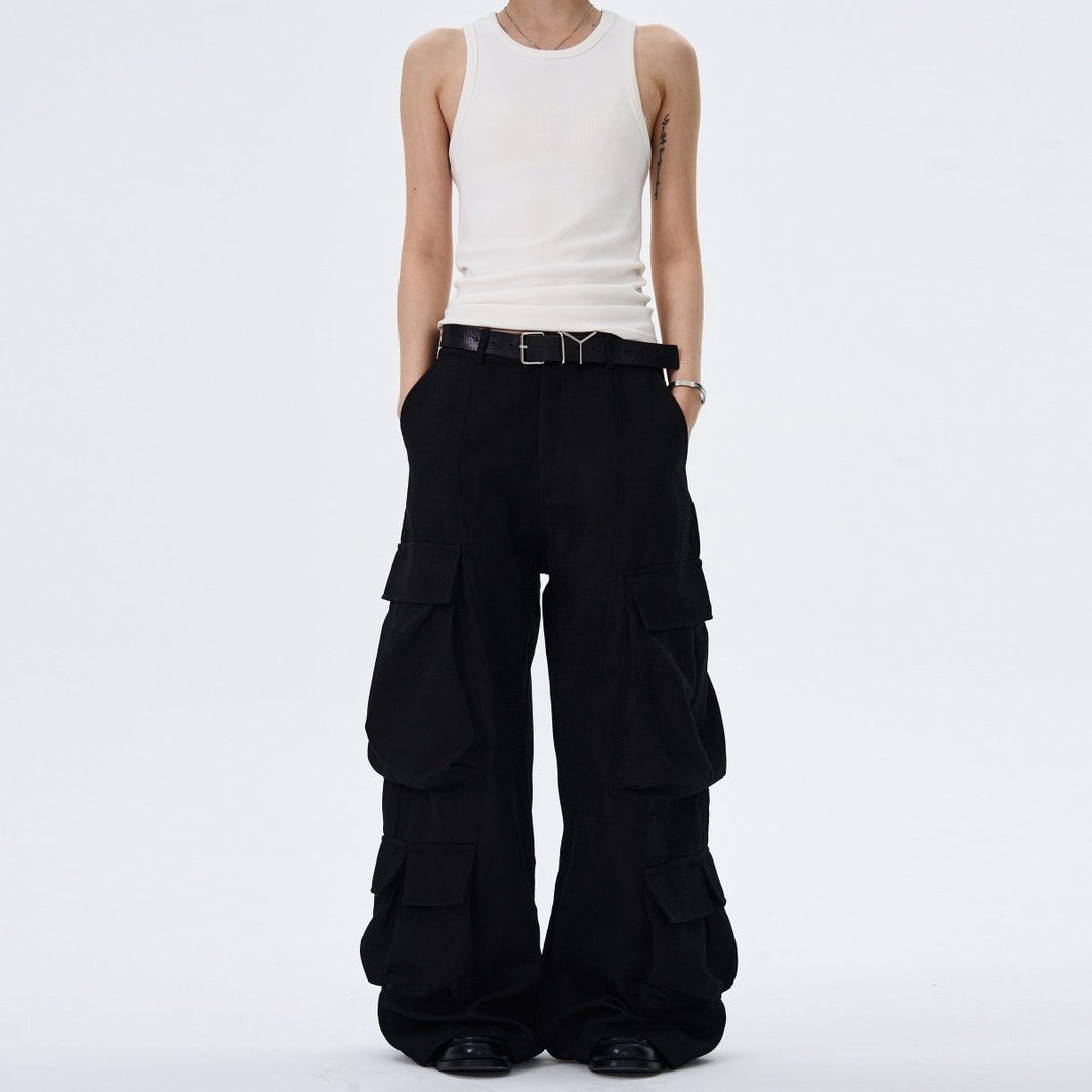 Retro Multi - Pocket Functional Baggy Pants - Dekayed