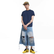 Retro Ripped Denim Shorts - Dekayed