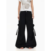 Retro Slogan Multi - Pocket Pants - Dekayed