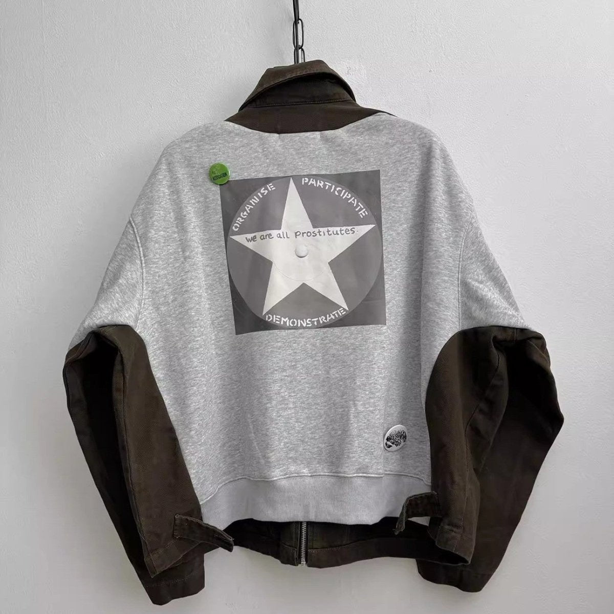 Retro Vinyl Patchwork Jacket - Dekayed