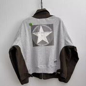 Retro Vinyl Patchwork Jacket - Dekayed