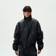 Retro Washed Cotton Bomber Jacket - Dekayed