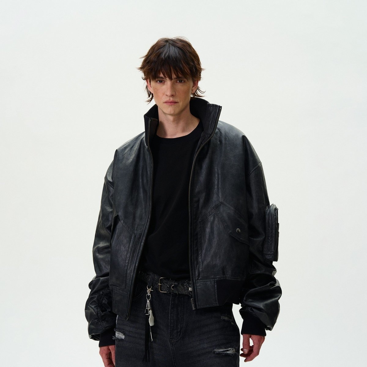 Retro Washed Cotton Bomber Jacket - Dekayed