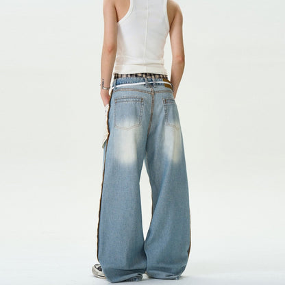 Reverse Design Loose Baggy Jeans - Dekayed