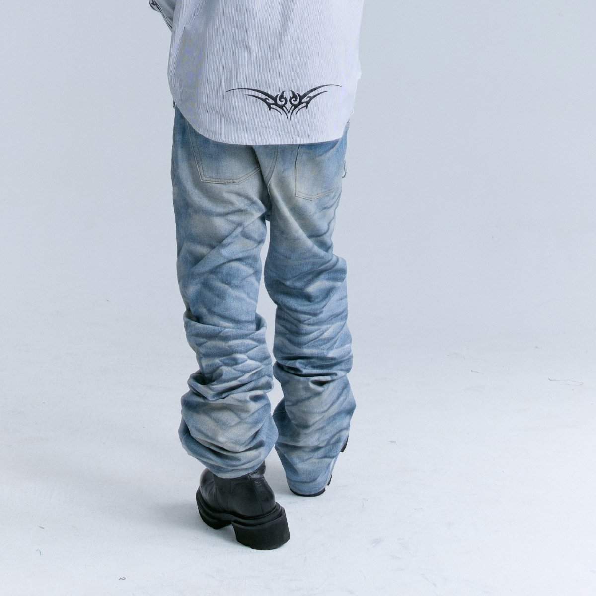 Ripple Forge Baggy Denim Jeans - Dekayed
