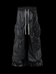RO Waxed Black Cargos Pants - Genuine Leather Pants "Men" - Dekayed