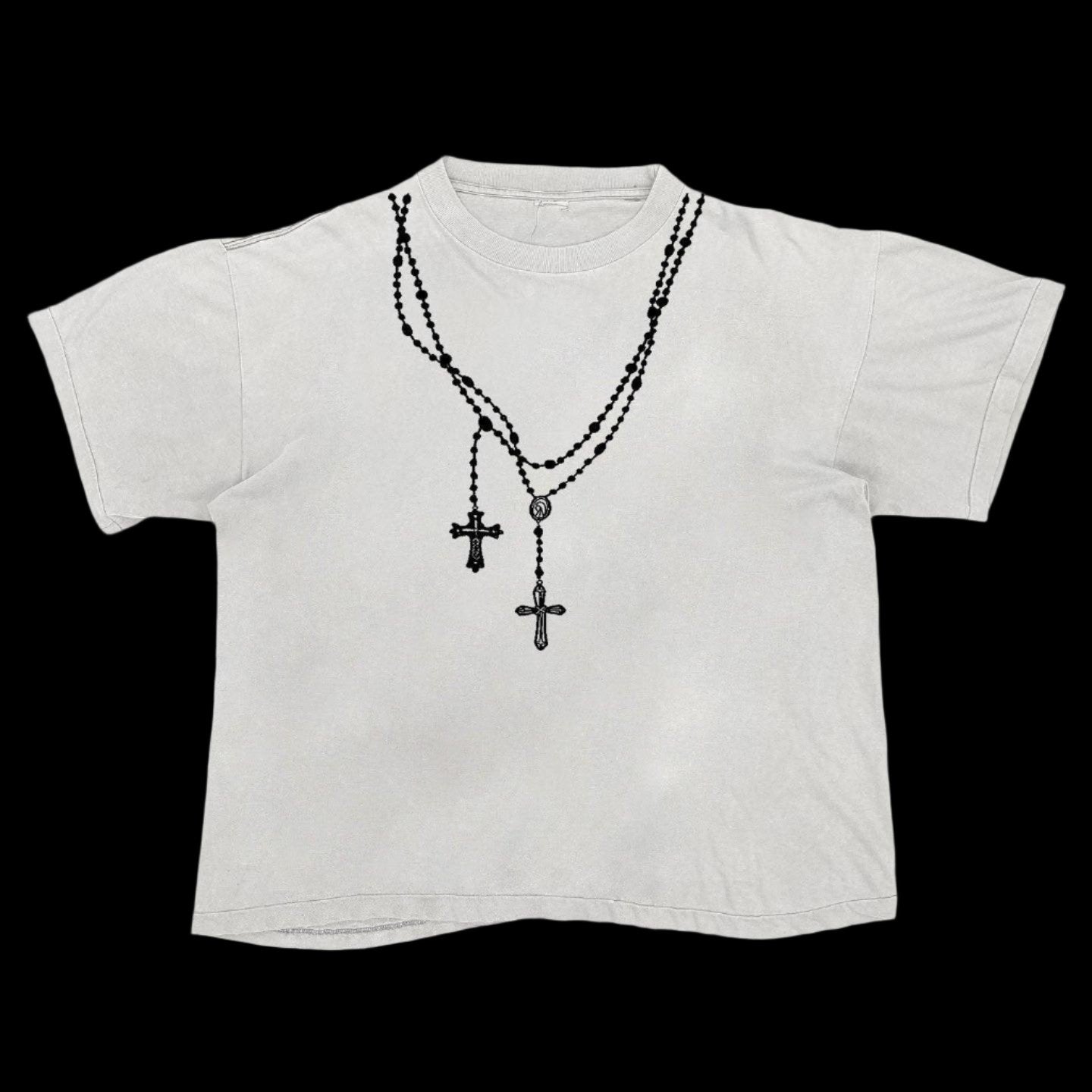 Rosary tattoo heavy Tee - Dekayed