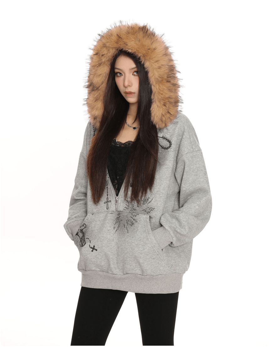 SaintRebel Fur Hoodie - Dekayed