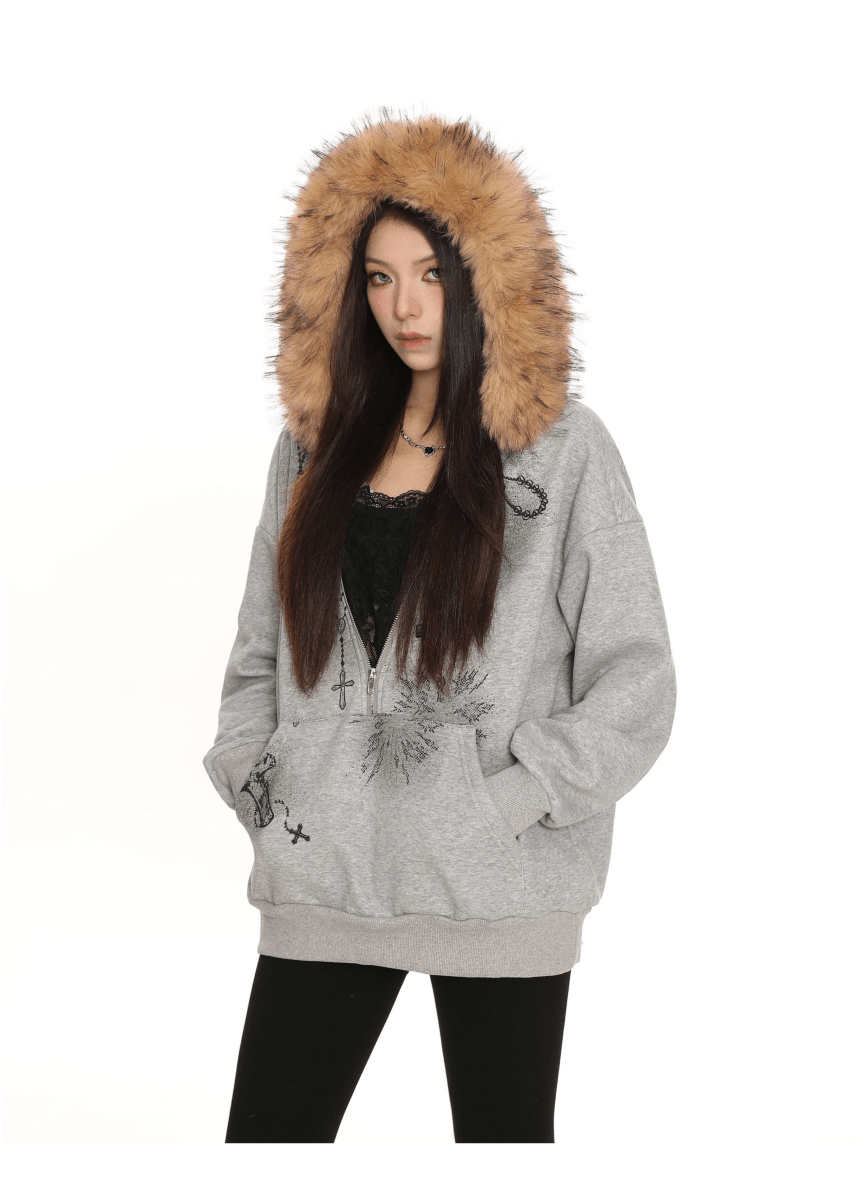 SaintRebel Fur Hoodie - Dekayed