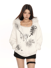 SaintRebel Fur Hoodie - Dekayed