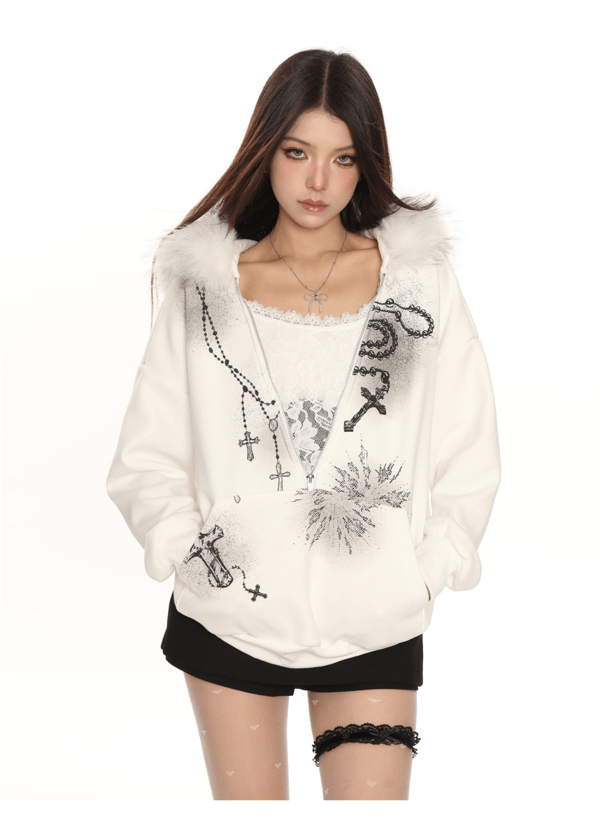 SaintRebel Fur Hoodie - Dekayed