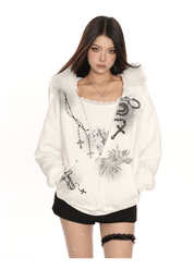 SaintRebel Fur Hoodie - Dekayed