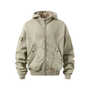 "Sand Storm" Velvet Silhouette Cardigan Jacket - Dekayed