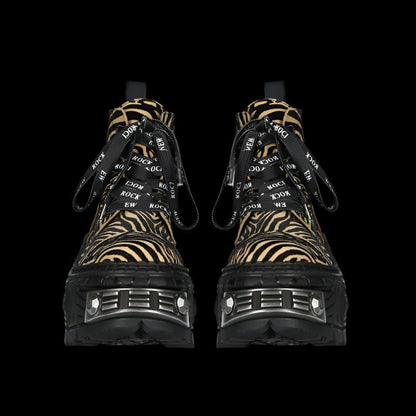 Savage Leopard Print Boots - Dekayed