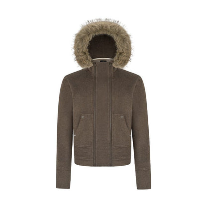 SGW Woolen Fox Fur Fleece Jacket - Dekayed