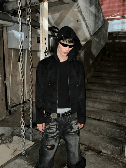 SGW Woolen Fox Fur Fleece Jacket - Dekayed