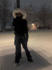SGW Woolen Fox Fur Fleece Jacket - Dekayed