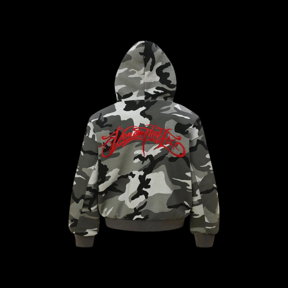 Shadow Script Camo Hoodie - Dekayed