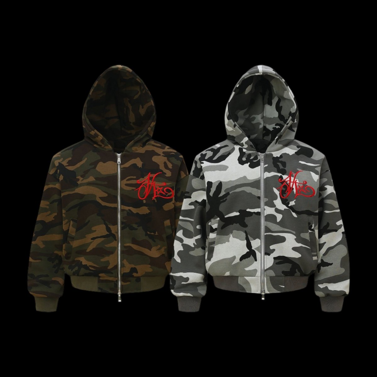 Shadow Script Camo Hoodie - Dekayed