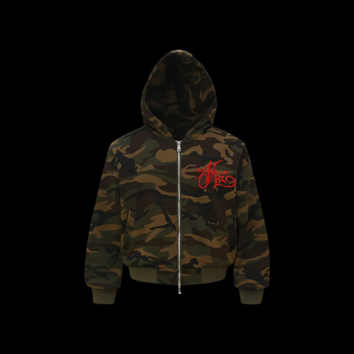 Shadow Script Camo Hoodie - Dekayed