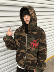 Shadow Script Camo Hoodie - Dekayed