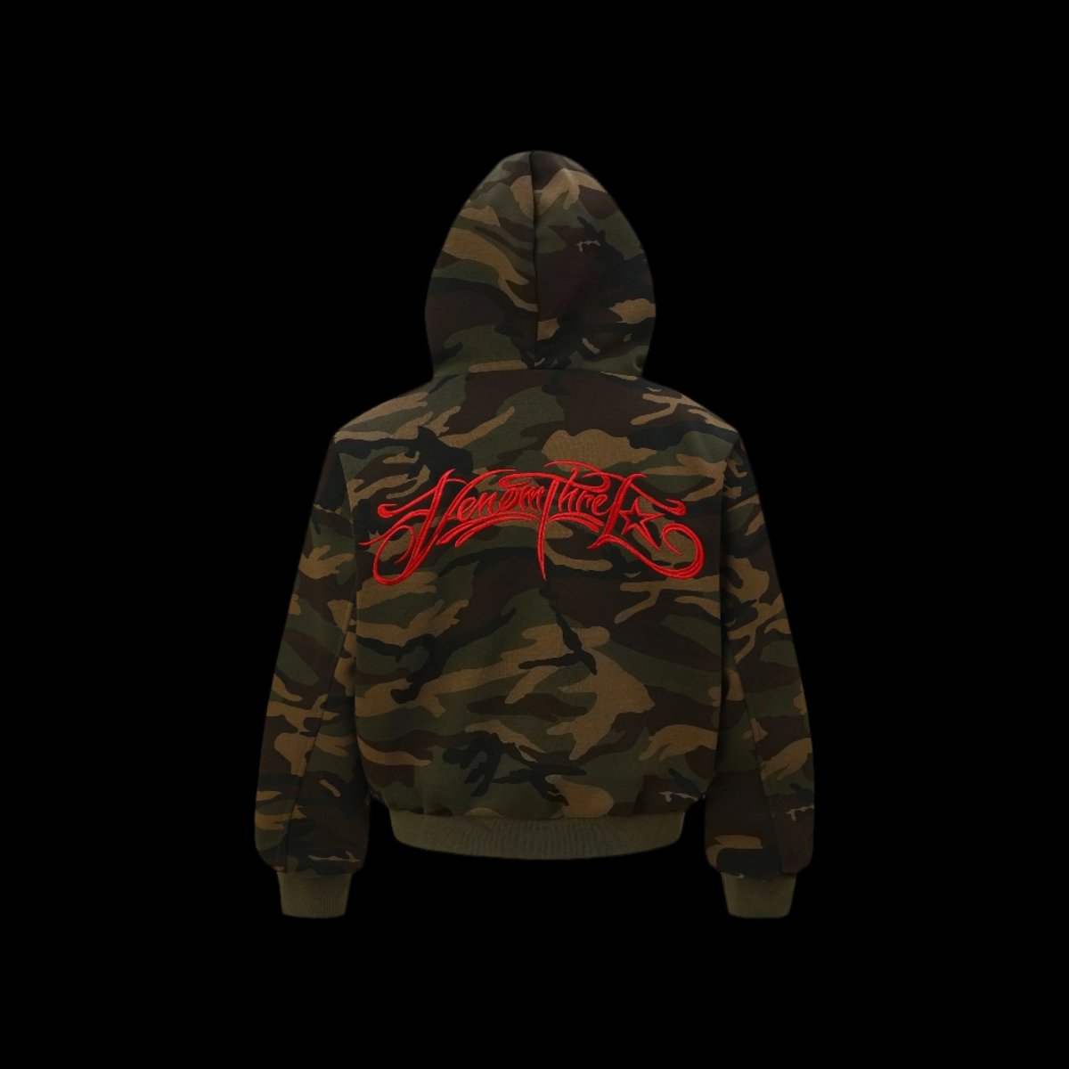 Shadow Script Camo Hoodie - Dekayed
