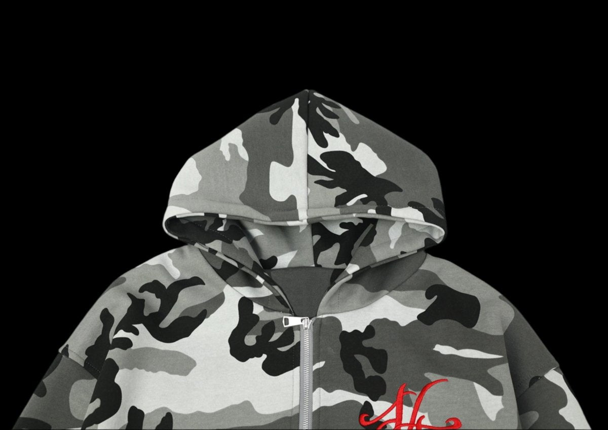 Shadow Script Camo Hoodie - Dekayed