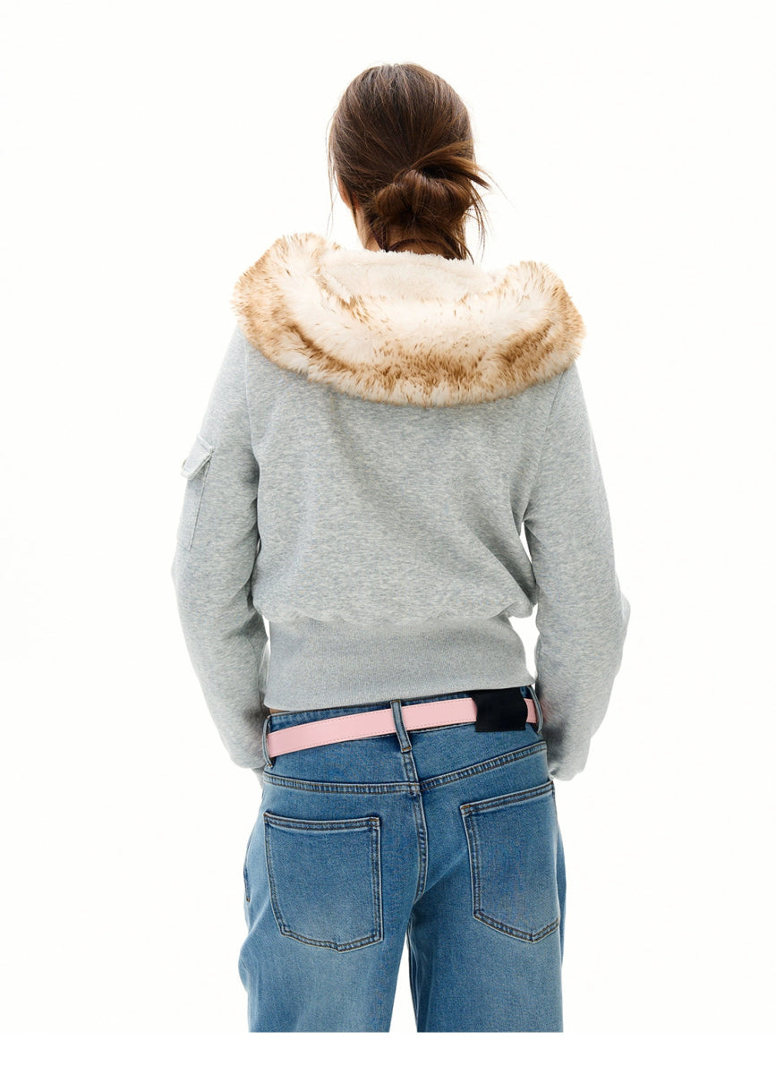 Short Jacket with Fuzzy Lining - Dekayed