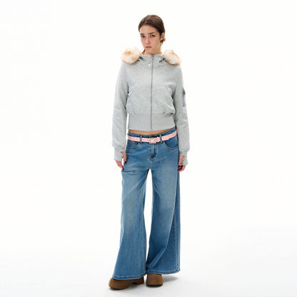 Short Jacket with Fuzzy Lining - Dekayed