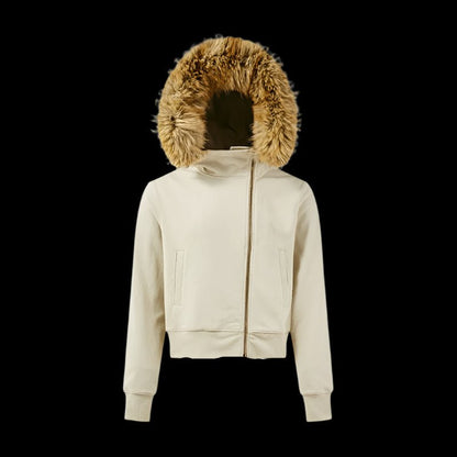 Side Zip Fur Hooded Jacket - Dekayed