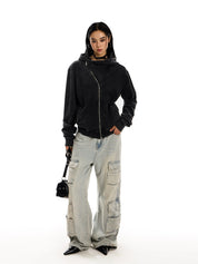 Side Zip Hooded Jacket - Dekayed