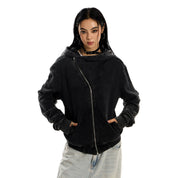 Side Zip Hooded Jacket - Dekayed
