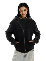 Side Zip Hooded Jacket - Dekayed