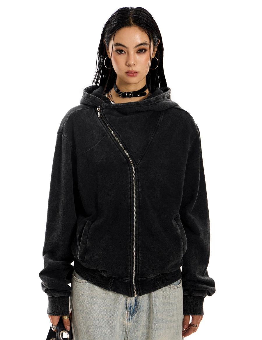 Side Zip Hooded Jacket - Dekayed