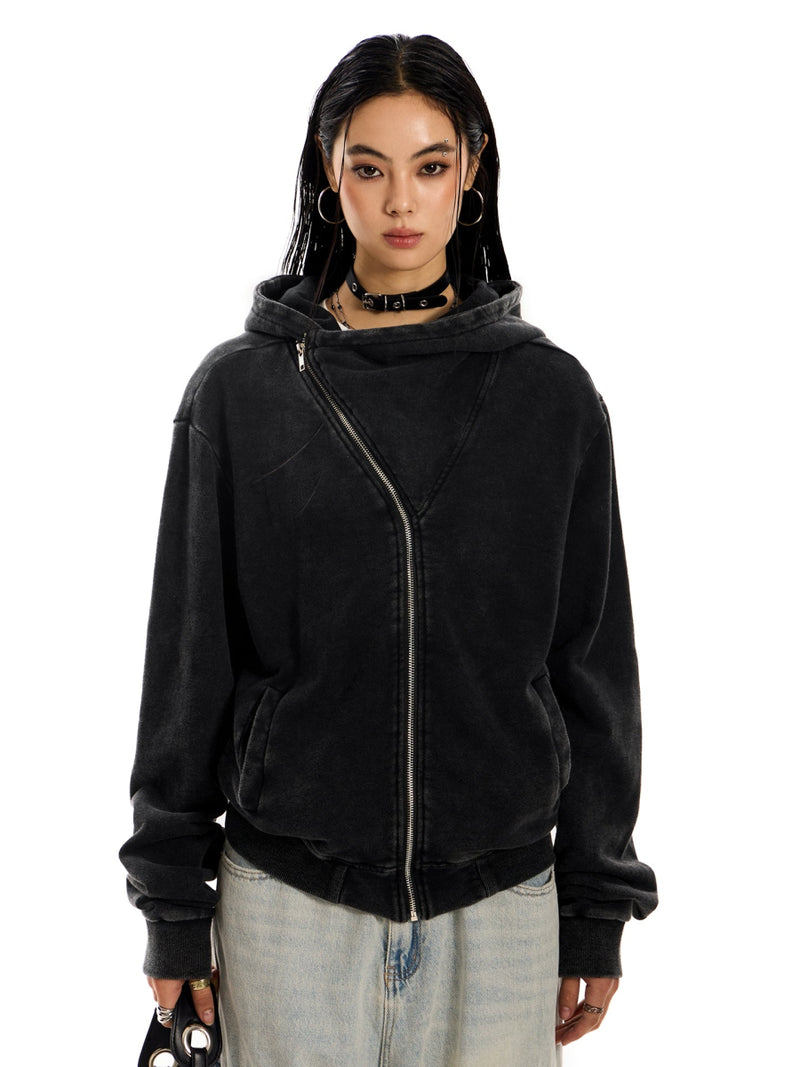 Side Zip Hooded Jacket - Dekayed
