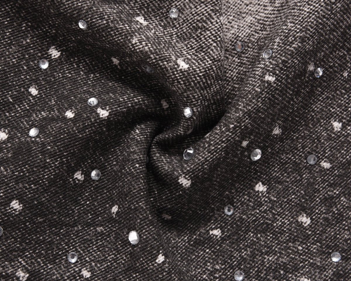 Skeleton Diamond Denim Jeans - Dekayed